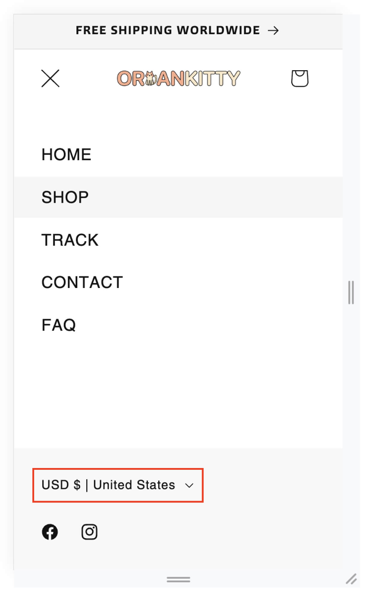 VecomLab Shopify Menu