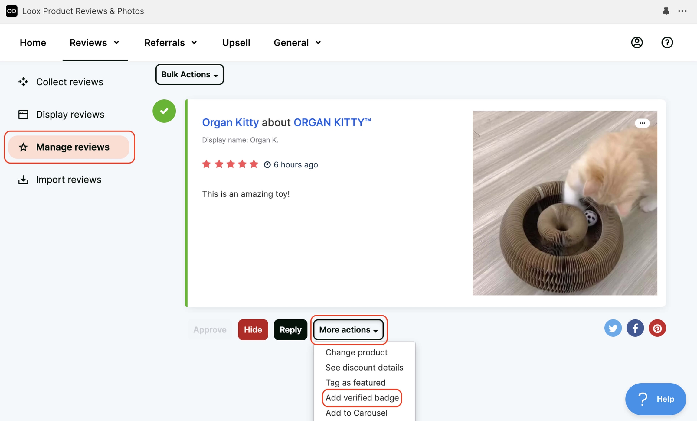 VecomLab Shopify App Loox